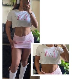 LOS ÁNGELES CROPPED FOREVER 21 Y2K TEE